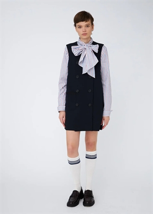 Double-Breasted mini kjole Navy Stella Nova 